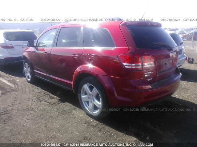 3D4PH5FV7AT232075 - 2010 DODGE JOURNEY SXT RED photo 3