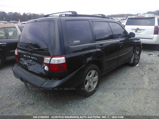 JF1SF65672H750268 - 2002 SUBARU FORESTER S 黑色 照片 4