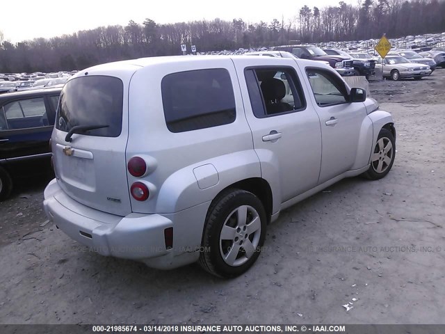 3GNBAAFW8BS650477 - 2011 CHEVROLET HHR LS SILVER photo 4