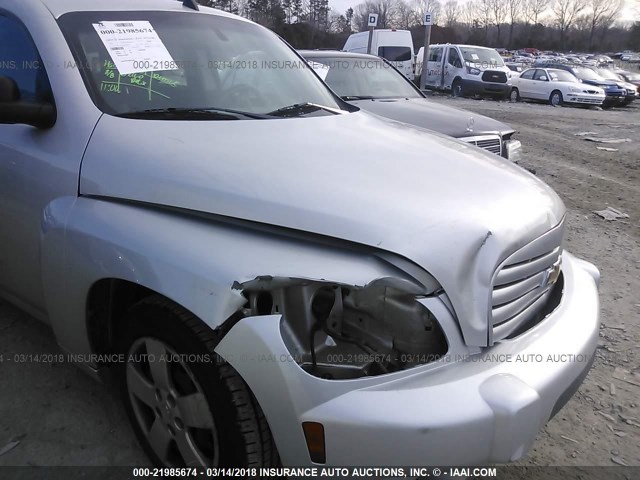 3GNBAAFW8BS650477 - 2011 CHEVROLET HHR LS SILVER photo 6