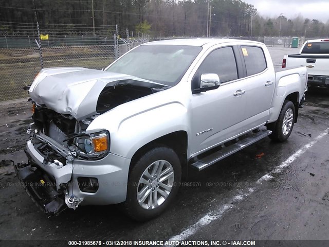 1GTG6DENXH1269976 - 2017 GMC CANYON SLT GRAY photo 2