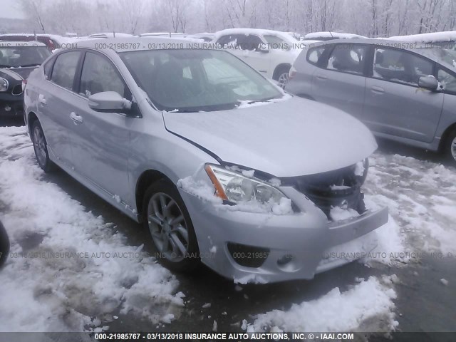 3N1AB7AP3FY298631 - 2015 NISSAN SENTRA S/SV/SR/SL GRAY photo 1