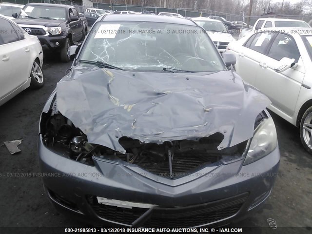 JM1BK344881842995 - 2008 MAZDA 3 HATCHBACK GRAY photo 6