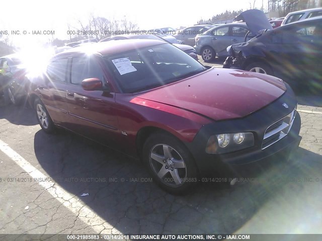 2B3CA3CV9AH177146 - 2010 DODGE CHARGER SXT BURGUNDY photo 1