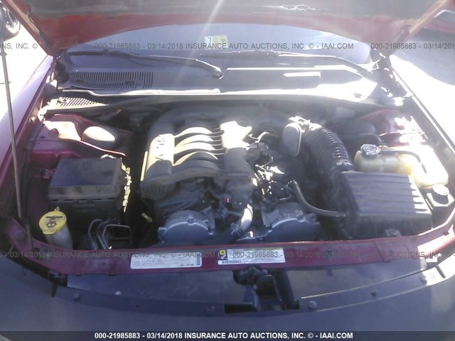 2B3CA3CV9AH177146 - 2010 DODGE CHARGER SXT BURGUNDY photo 10