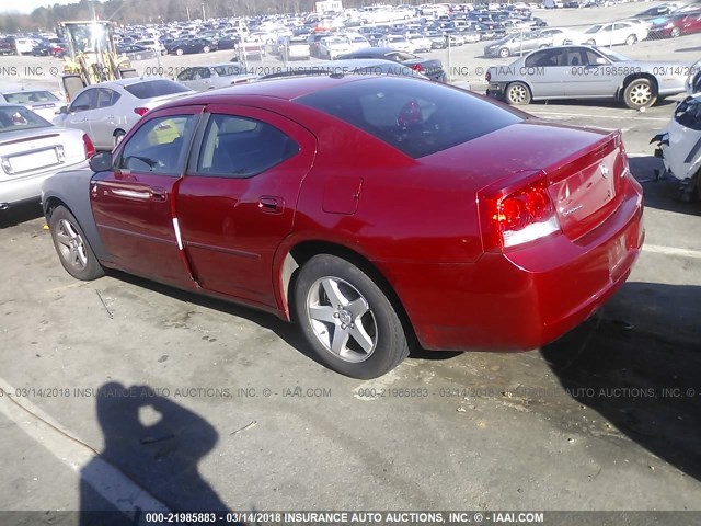 2B3CA3CV9AH177146 - 2010 DODGE CHARGER SXT BURGUNDY photo 3