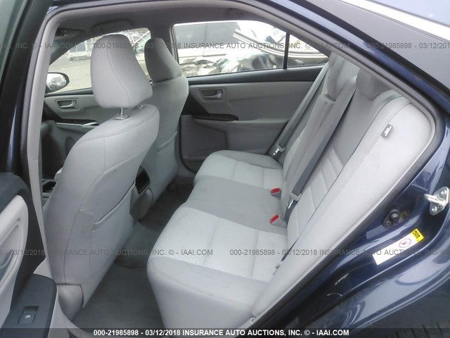 4T1BF1FK1GU505114 - 2016 TOYOTA CAMRY LE/XLE/SE/XSE BLUE photo 8