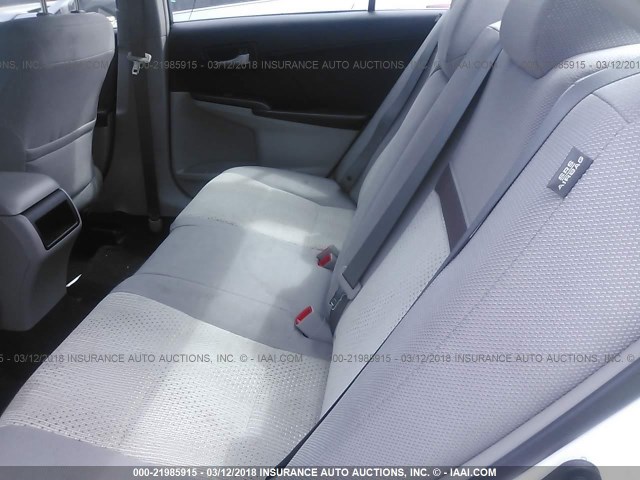 4T1BF1FK9EU865387 - 2014 TOYOTA CAMRY L/SE/LE/XLE WHITE photo 8