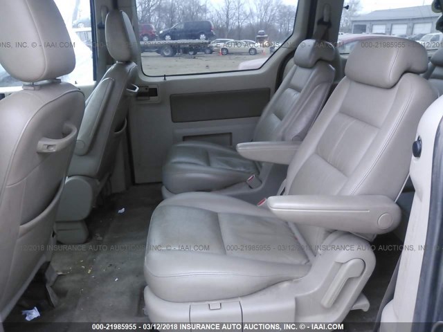 2FMZA52256BA19341 - 2006 FORD FREESTAR SEL GRAY photo 8