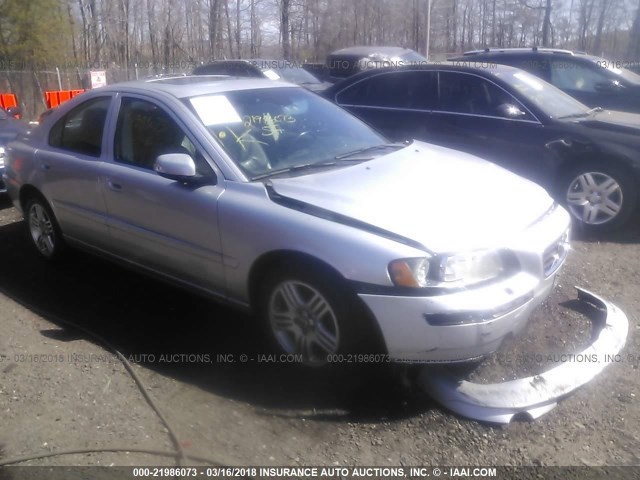 YV1RS592772609615 - 2007 VOLVO S60 2.5T SILVER photo 1