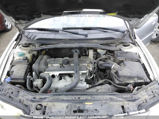 YV1RS592772609615 - 2007 VOLVO S60 2.5T SILVER photo 10