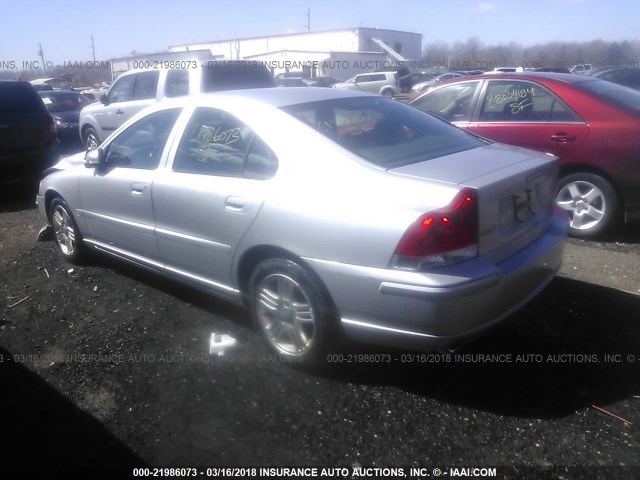 YV1RS592772609615 - 2007 VOLVO S60 2.5T SILVER photo 3