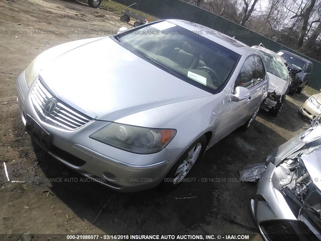 JH4KB16576C004323 - 2006 ACURA RL SILVER photo 2