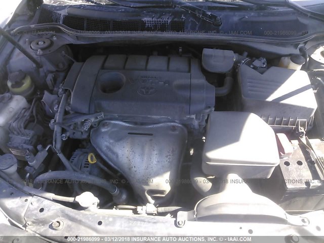 4T1BF3EK4BU175300 - 2011 TOYOTA CAMRY SE/LE/XLE GRAY photo 10