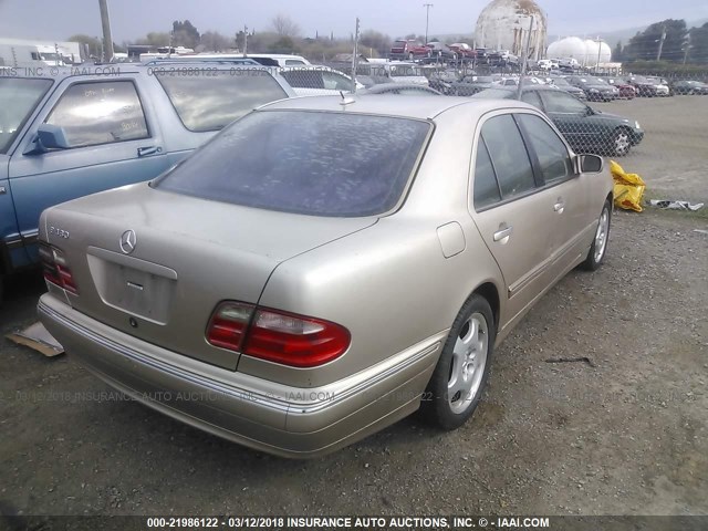 WDBJF70J92B399873 - 2002 MERCEDES-BENZ E 430 Champagne photo 4