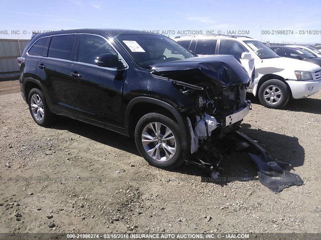5TDZKRFH0GS186049 - 2016 TOYOTA HIGHLANDER LE/LE PLUS შავი ფოტო 1