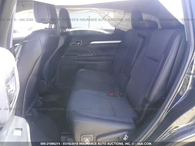 5TDZKRFH0GS186049 - 2016 TOYOTA HIGHLANDER LE/LE PLUS შავი ფოტო 8