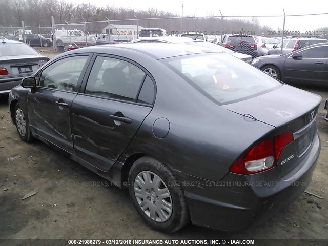 2HGFA1F31AH512959 - 2010 HONDA CIVIC VP GRAY photo 3