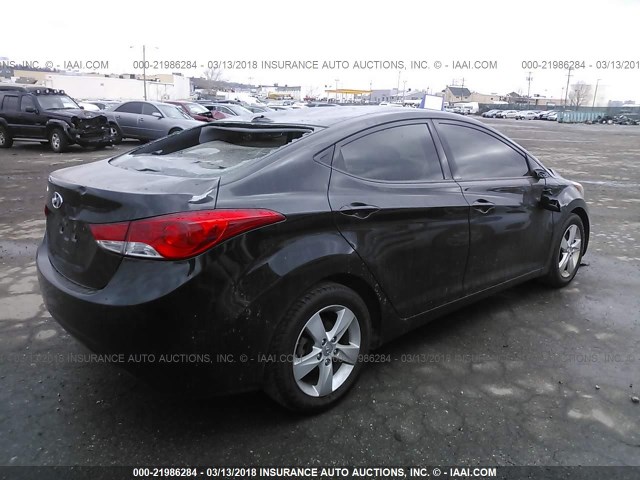 5NPDH4AE1DH426848 - 2013 HYUNDAI ELANTRA GLS/LIMITED BLACK photo 4