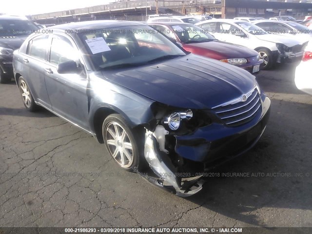 1C3LC56R48N103934 - 2008 CHRYSLER SEBRING TOURING Navy photo 1