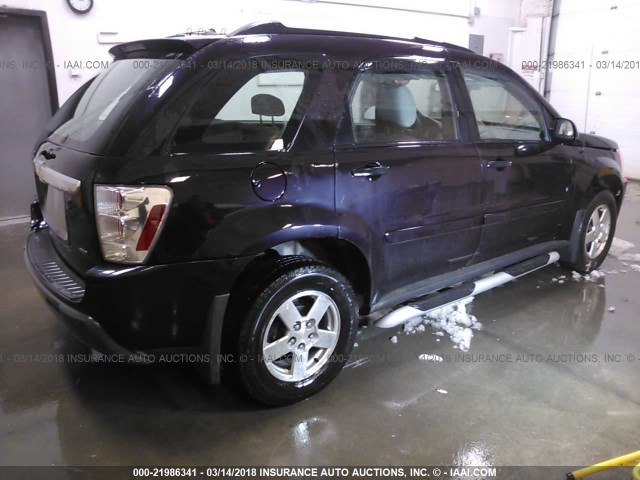 2CNDL23F266211975 - 2006 CHEVROLET EQUINOX LS BURGUNDY photo 4