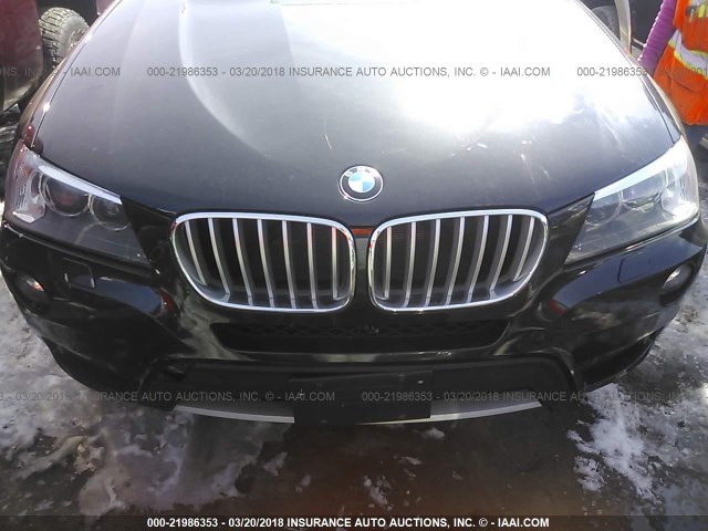 5UXWX7C53E0E78119 - 2014 BMW X3 XDRIVE35I BLACK photo 6