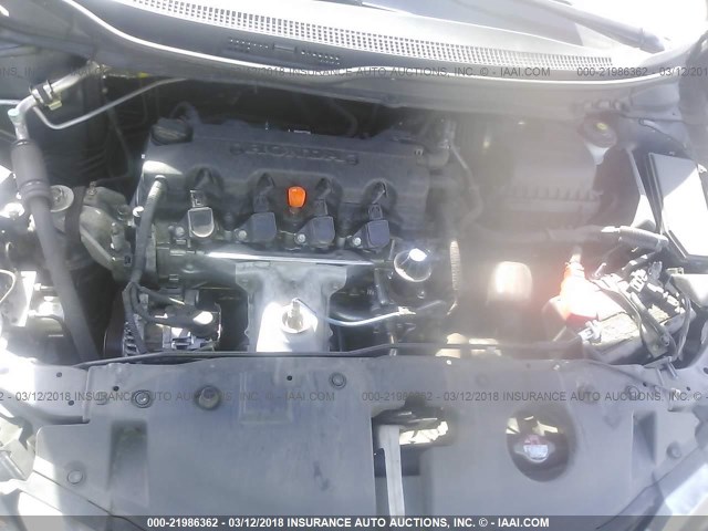 19XFB2F90EE228620 - 2014 HONDA CIVIC EXL GRAY photo 10