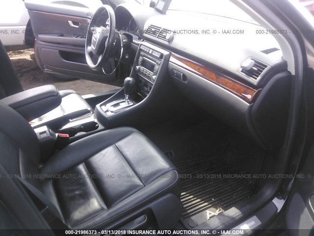 WAUAF78E38A030415 - 2008 AUDI A4 2.0T BLACK photo 5