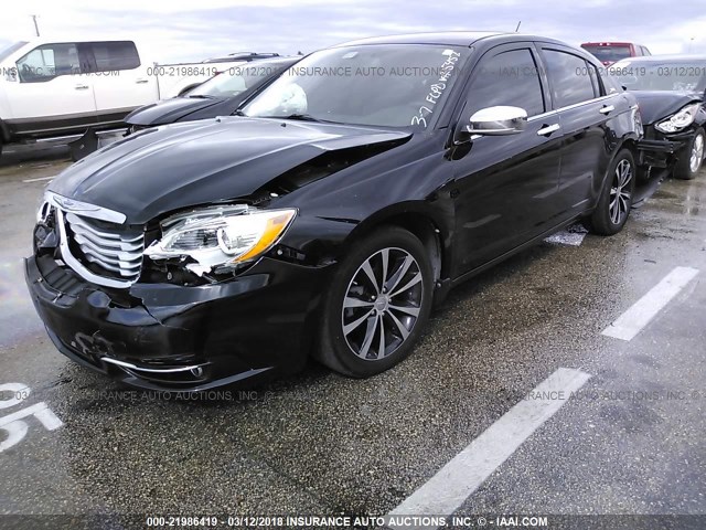 1C3CCBCG7DN505457 - 2013 CHRYSLER 200 LIMITED BLACK photo 2