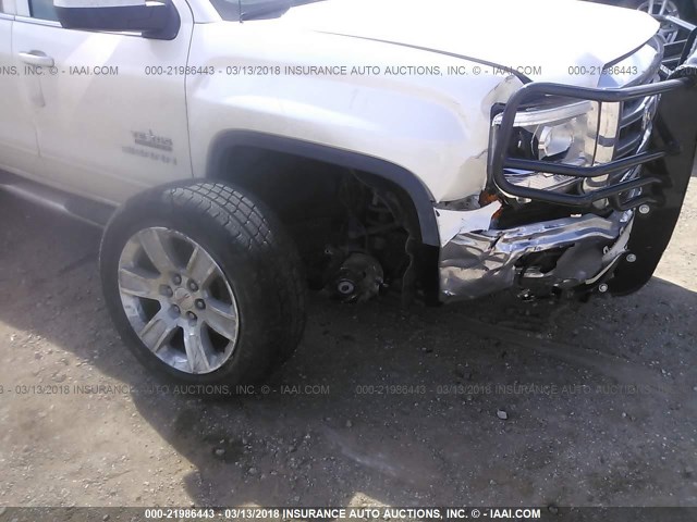 3GTP1UEC5EG184795 - 2014 GMC SIERRA C1500 SLE WHITE photo 6