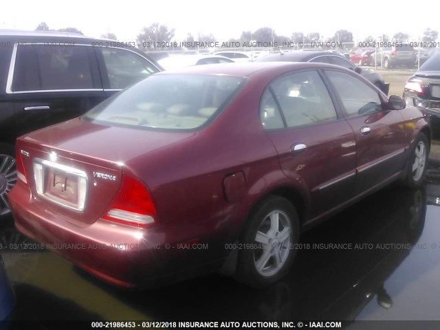 KL5VM52L14B128391 - 2004 SUZUKI VERONA EX RED photo 4