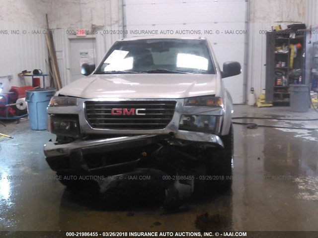 1GTDT19E878108262 - 2007 GMC CANYON CREAM photo 6