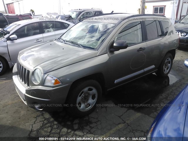 1J8FF57W08D512418 - 2008 JEEP COMPASS LIMITED GRAY photo 2