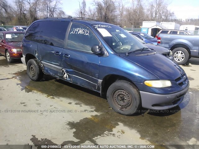 2B4GP45G6YR870292 - 2000 DODGE CARAVAN SE/SPORT Dark Blue photo 1