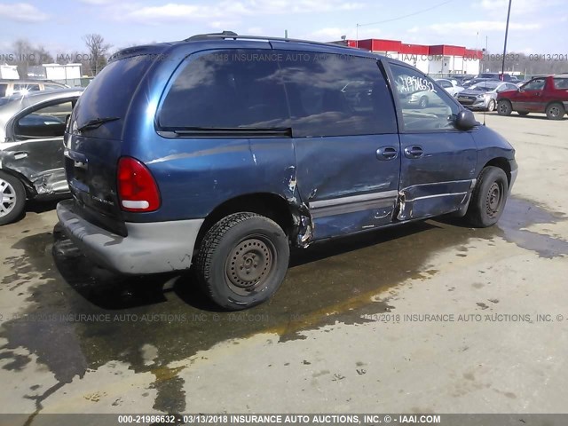 2B4GP45G6YR870292 - 2000 DODGE CARAVAN SE/SPORT Dark Blue photo 4