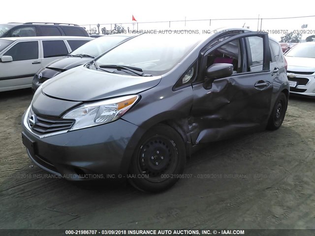 3N1CE2CP9GL371354 - 2016 NISSAN VERSA NOTE S/S PLUS/SV/SL/SR GRAY photo 2