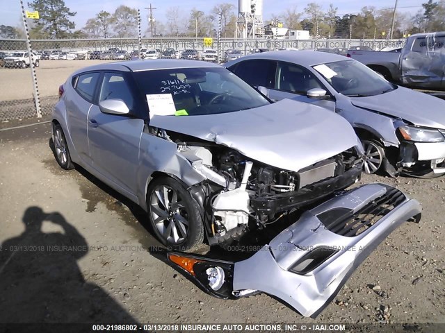 KMHTC6AD2GU257605 - 2016 HYUNDAI VELOSTER SILVER photo 1