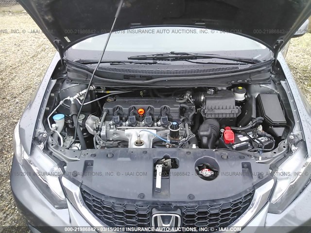 19XFB2F96DE272233 - 2013 HONDA CIVIC EXL GRAY photo 10