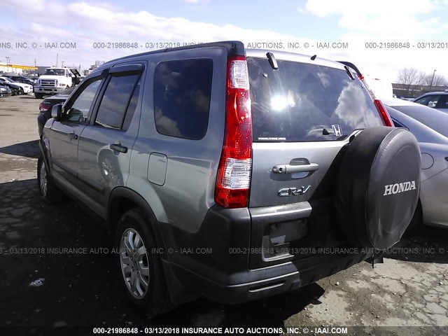 SHSRD78855U334881 - 2005 HONDA CR-V EX SILVER photo 3