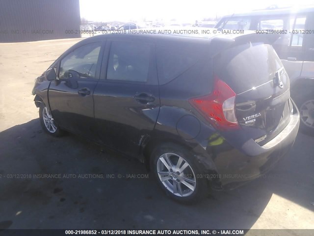 3N1CE2CP3EL383173 - 2014 NISSAN VERSA NOTE S/S PLUS/SV/SL BLACK photo 3