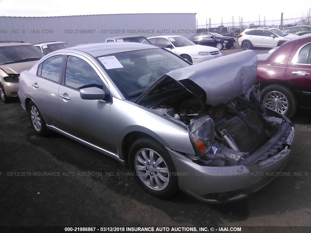 4A32B2FF1CE016660 - 2012 MITSUBISHI GALANT FE SILVER photo 1