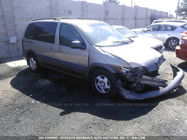 1GMDU03E51D194897 - 2001 PONTIAC MONTANA TAN photo 1