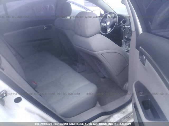 1G8ZS57B68F298269 - 2008 SATURN AURA XE WHITE photo 8