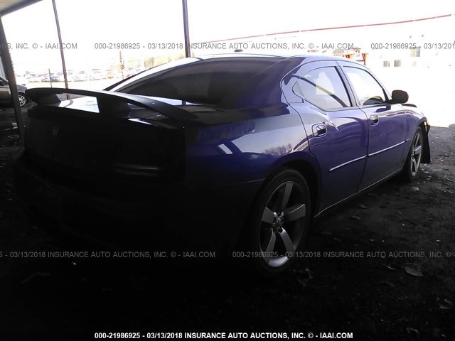 2B3KA53HX7H886565 - 2007 DODGE CHARGER R/T PURPLE photo 4