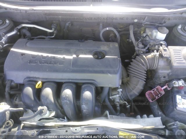 2T1KR32EX6C592207 - 2006 TOYOTA COROLLA MATRIX XR BLACK photo 10