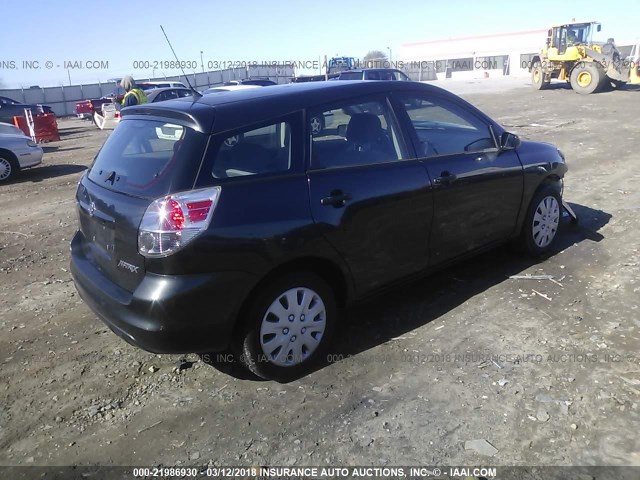 2T1KR32EX6C592207 - 2006 TOYOTA COROLLA MATRIX XR BLACK photo 4