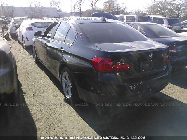 WBA3C1C5XCF430750 - 2012 BMW 328 I SULEV BLACK photo 3