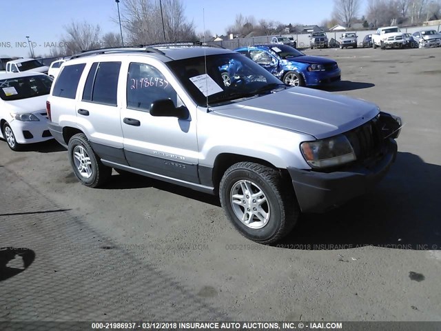 1J4GW48S04C283363 - 2004 JEEP GRAND CHEROKEE LAREDO/COLUMBIA/FREEDOM SILVER photo 1