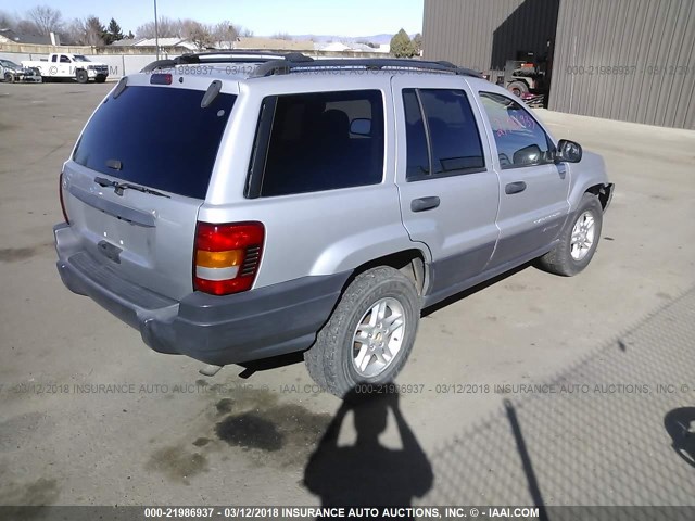 1J4GW48S04C283363 - 2004 JEEP GRAND CHEROKEE LAREDO/COLUMBIA/FREEDOM SILVER photo 4