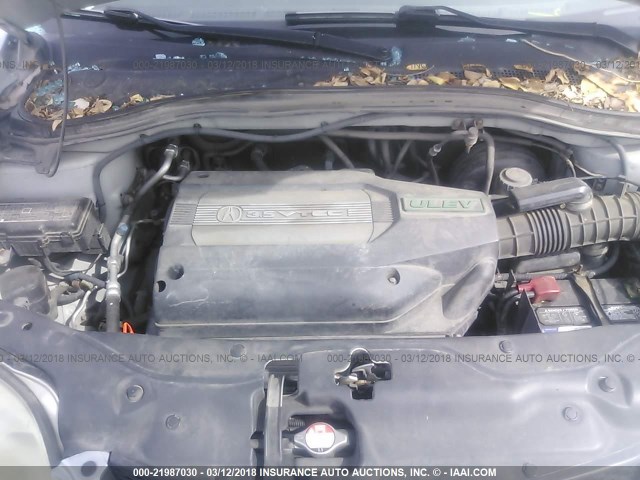 2HNYD18692H547265 - 2002 ACURA MDX TOURING SILVER photo 10